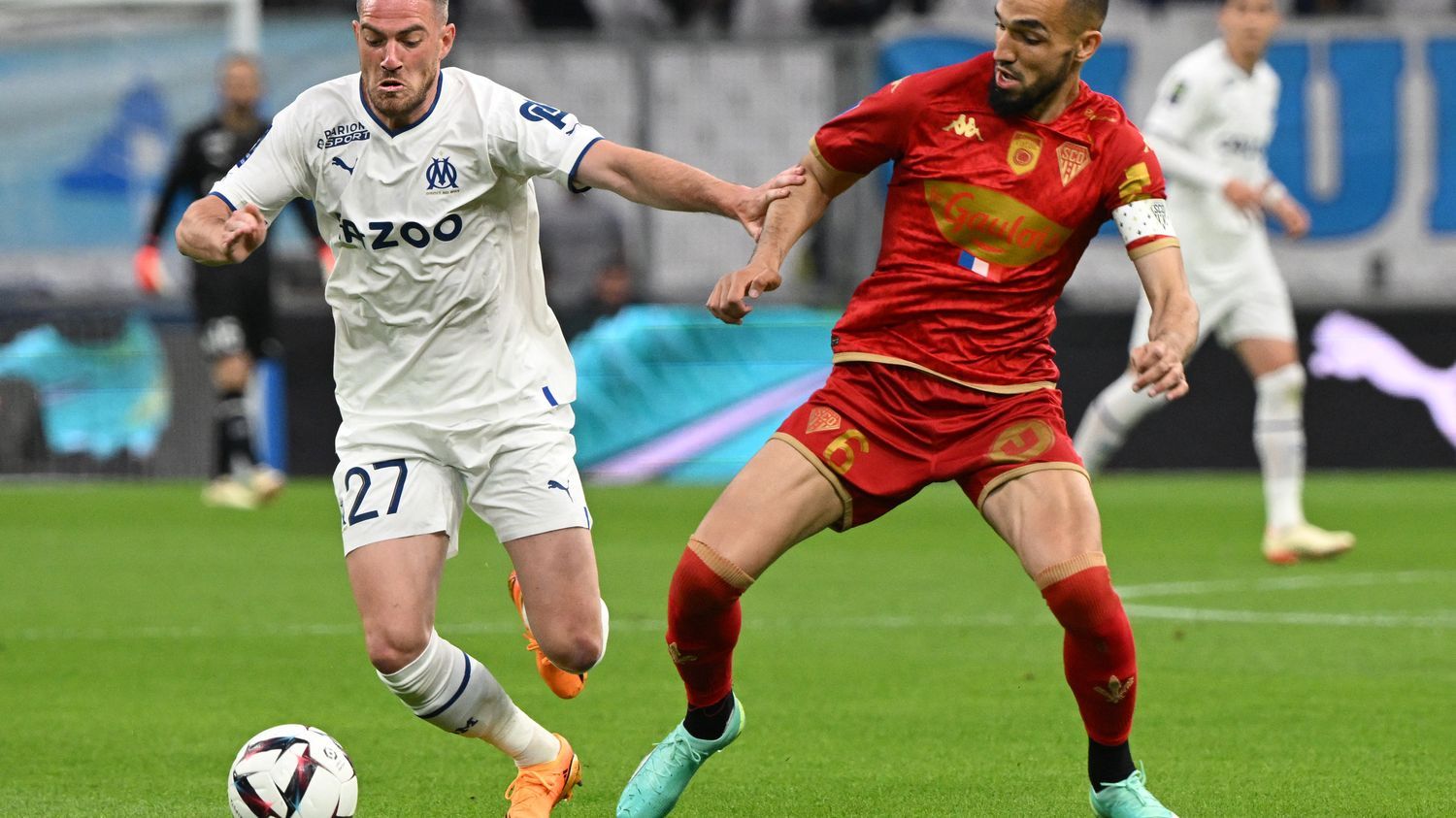 Jordan Veretout permet à l'OM de faire le break à quinze minutes de la fin du match...