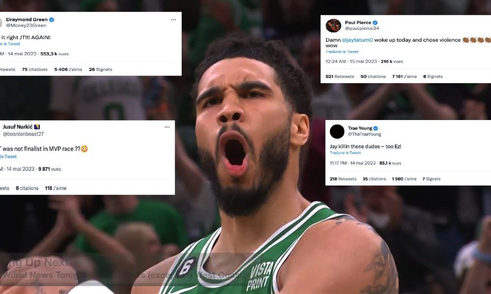 Les réactions des joueurs NBA après la perf de fou de Jayson Tatum