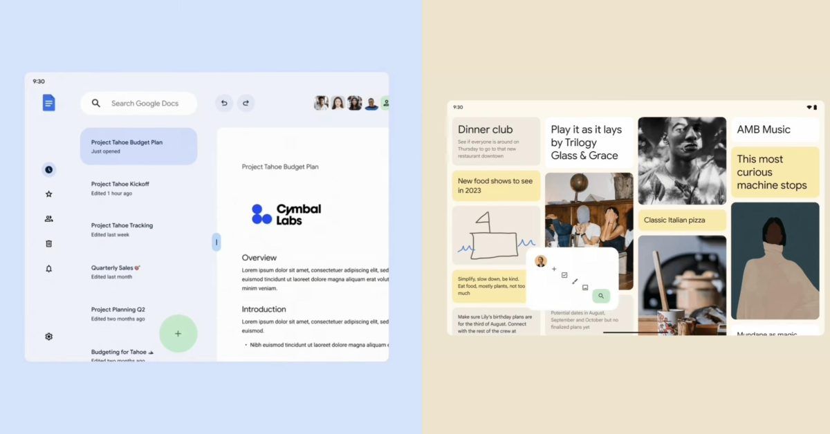 Google previews the future of Material You tablet apps [Gallery]