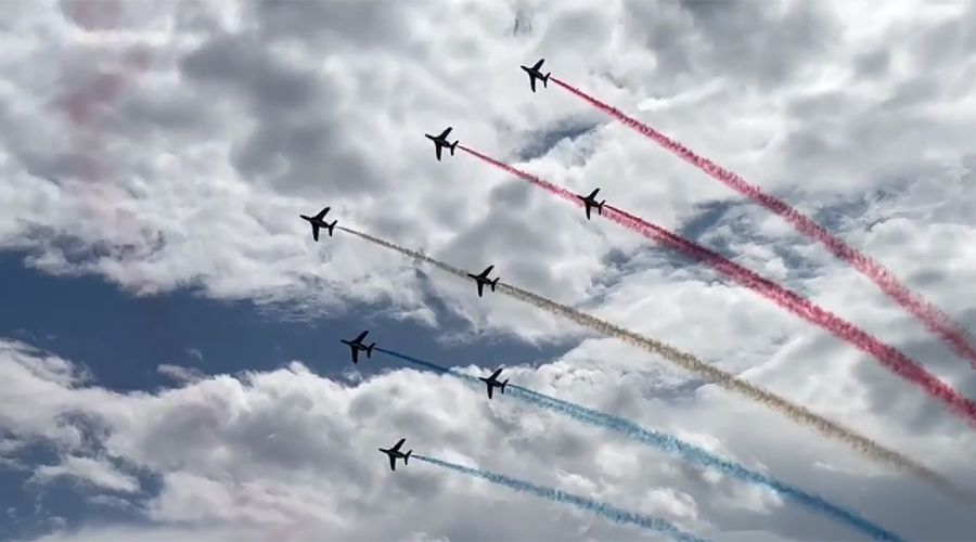 La Patrouille de France dans le ciel de Montbéliard