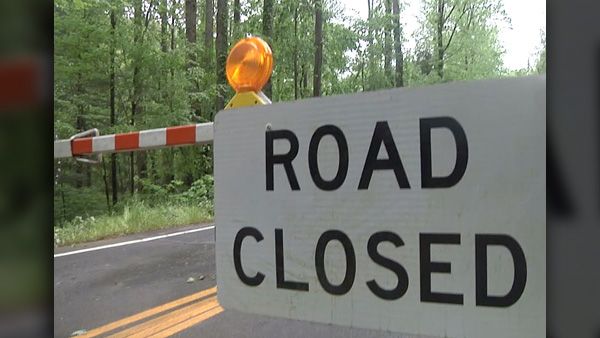 Mudslide closes road, trees block another in Anderson County