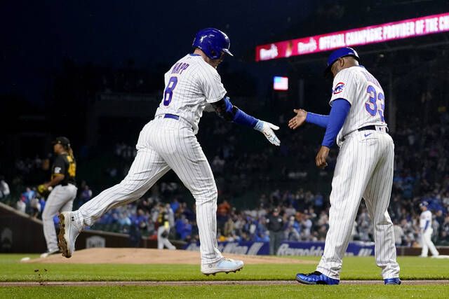 Jack Suwinski homers twice but Cubs pummel Pirates' bullpen in blowout win