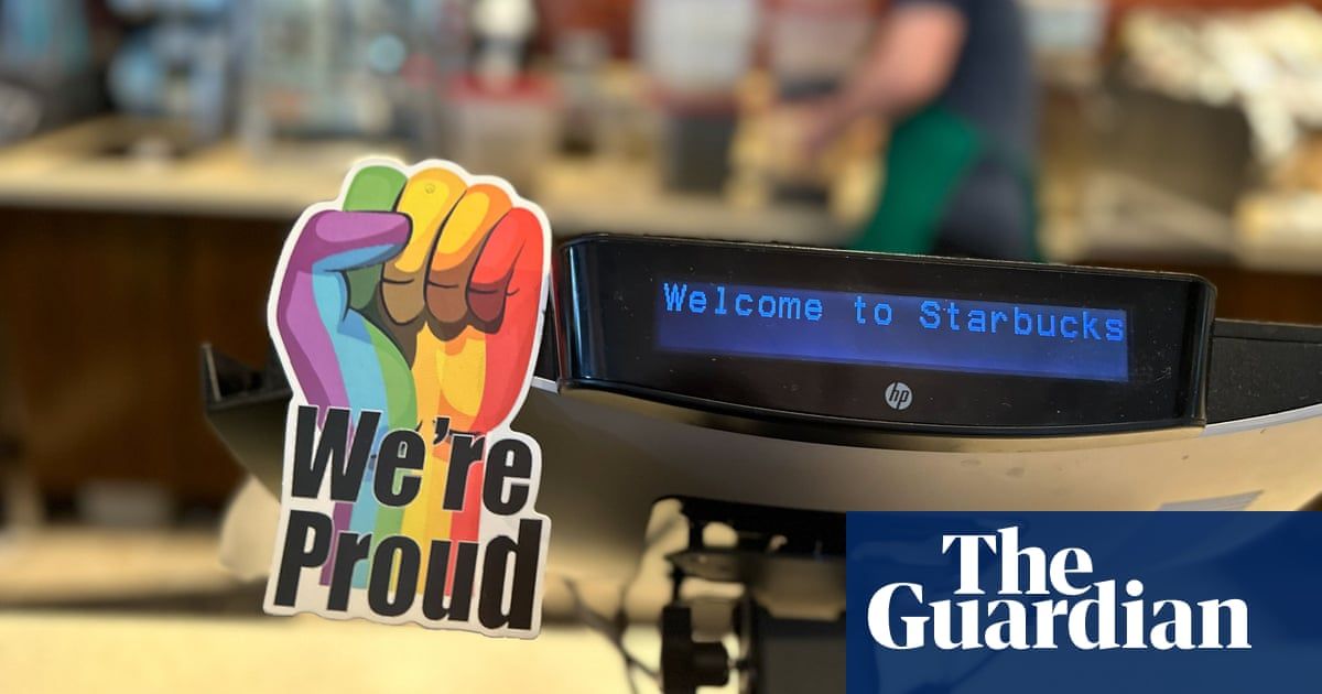 Starbucks Pride decorations removed because of new policy, US workers say