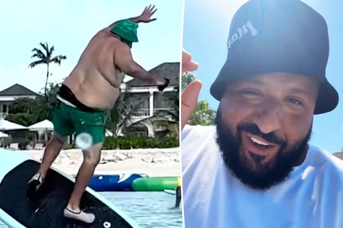 DJ Khaled posts video of surfing accident that caused injury: 'So much pain'