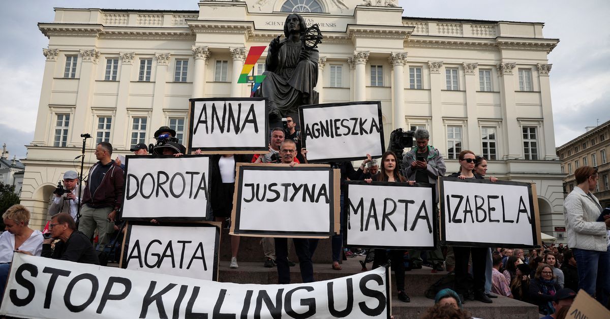 'Stop killing us': Polish women protest against strict anti-abortion law