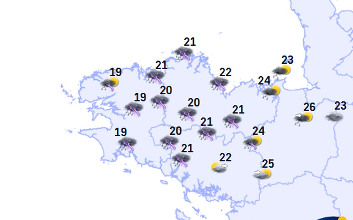 Météo en Bretagne : un 14-Juillet sous les averses