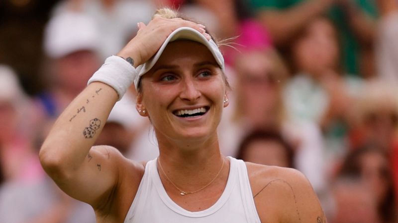 Markéta Vondroušová books a cat sitter after earning an unlikely spot in her first Wimbledon final