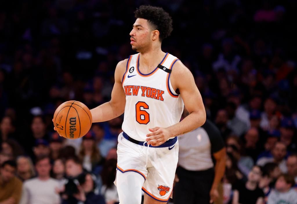 Quentin Grimes' future with guard-heavy Knicks now in question