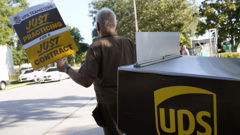 Study estimates a 10-day UPS strike could be most costly in US history at $7.1 billion