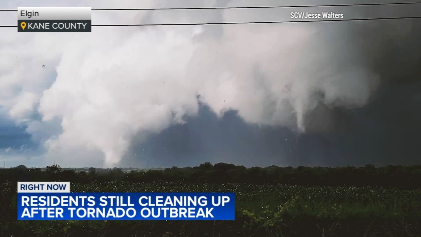 11 Chicago area tornado touchdowns confirmed, including at O'Hare, as residents clean up