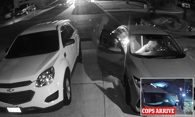 Terrifying video shows gang of masked burglars roaming Bay Area street at 2am breaking into cars