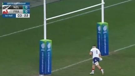 Mondial U20 de rugby : Quere Karaba ouvre le score, Castro-Ferreira en plante trois... les essais des Bleuets en vidéo