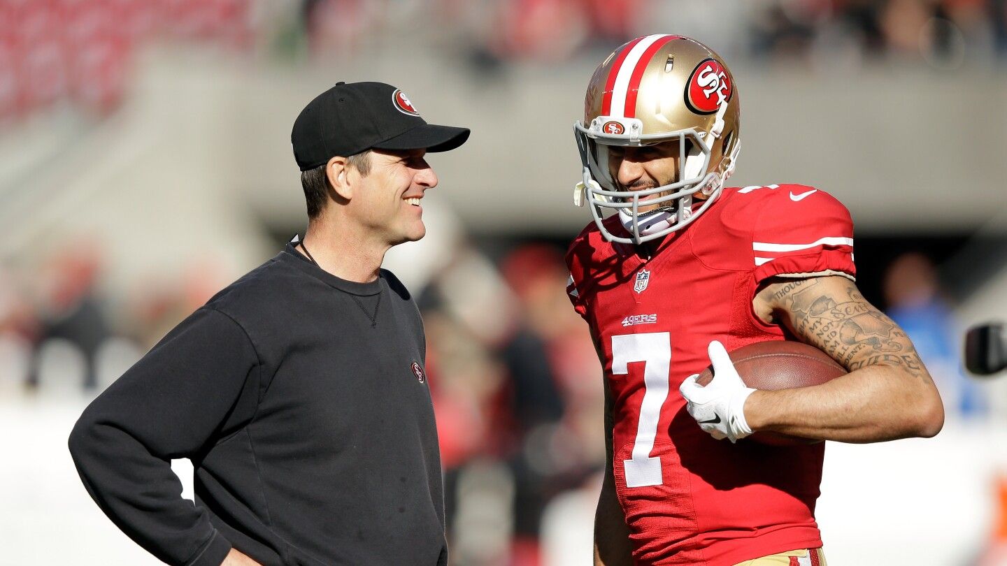 Jim Harbaugh has spoken with Colin Kaepernick about a coaching job