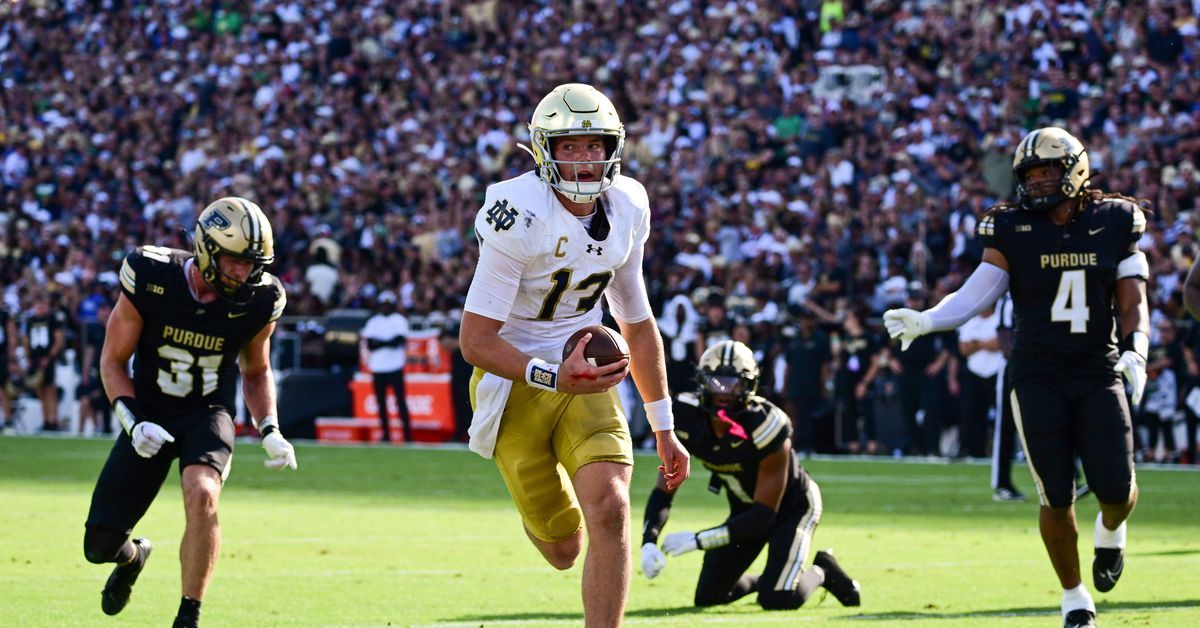 Purdue Embarrassed by #18 Notre Dame - Final Score 66-7