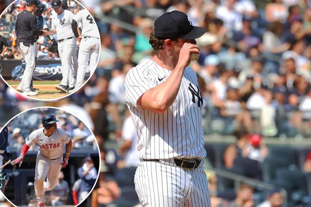 Gerrit Cole unravels as Yankees lose to Red Sox