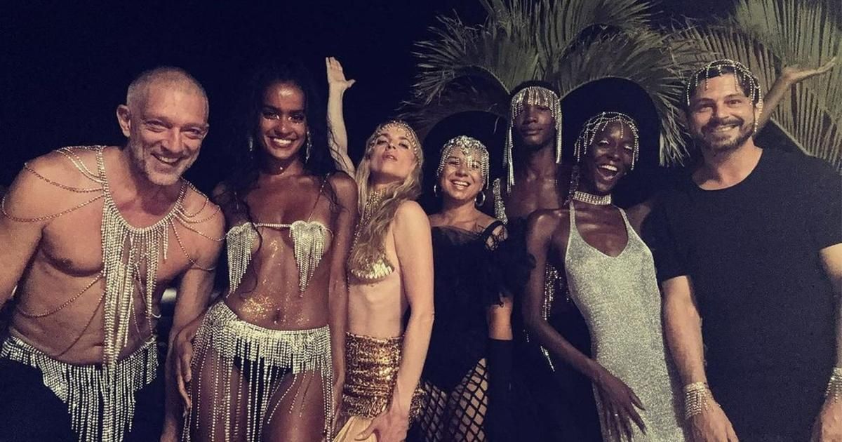 Vincent Cassel et son harnais à sequins brillent de mille feux au carnaval de Rio