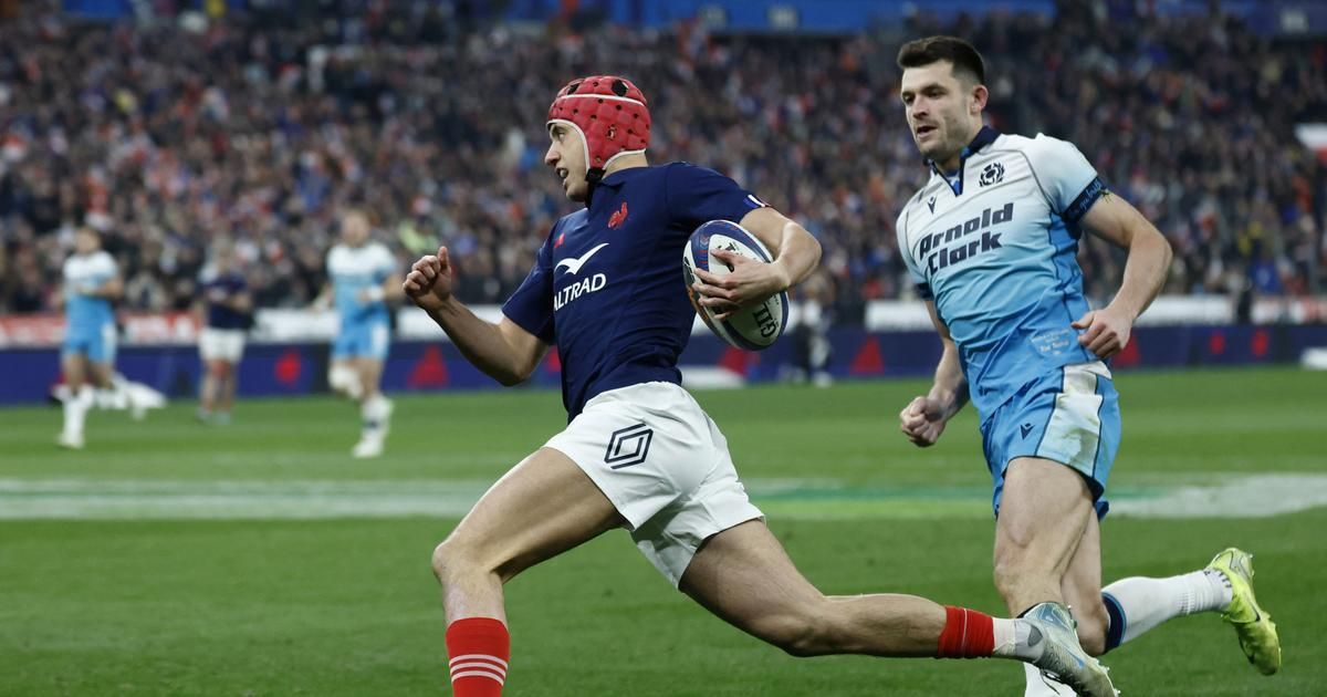 Six Nations : en vidéo, l’essai qui offre un record à Louis Bielle-Biarrey