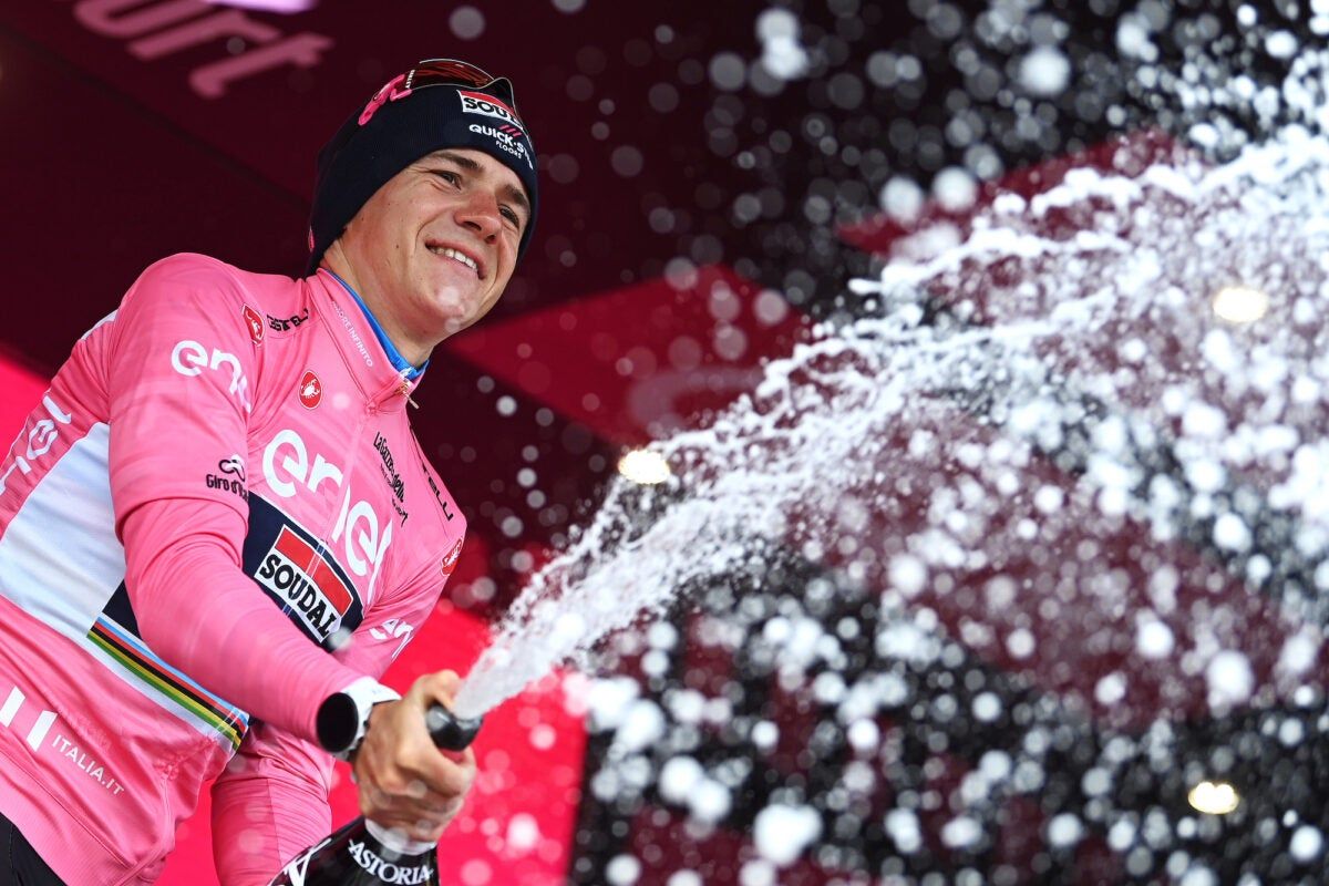 Remco Evenepoel out of the Giro d'Italia with COVID-19