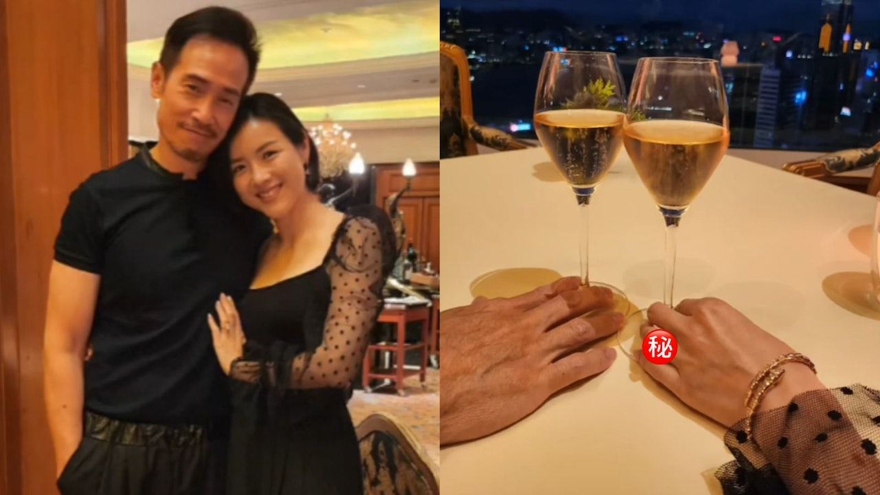 陳豪陳茵媺慶祝結婚10周年酒店度春宵 曬巨型鑽戒首飾閃盲網民