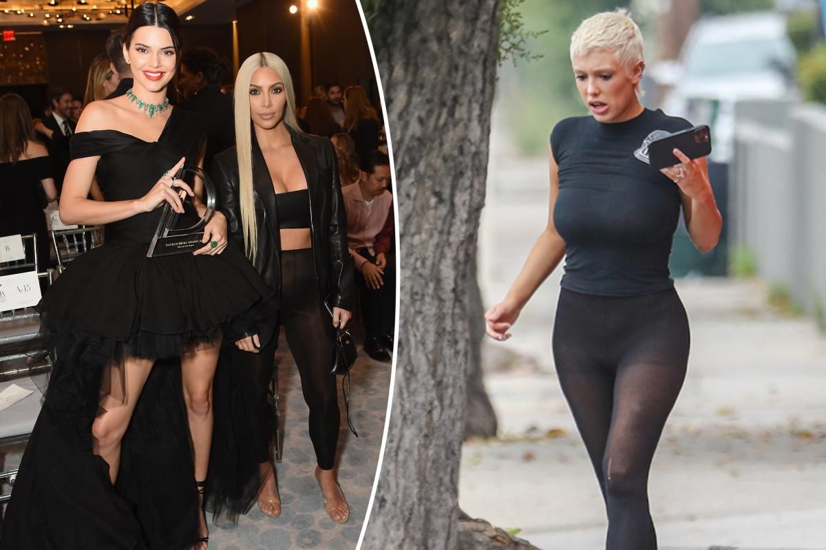 Kim Kardashian wore sheer tights as pants years before Kanye West's new 'wife'