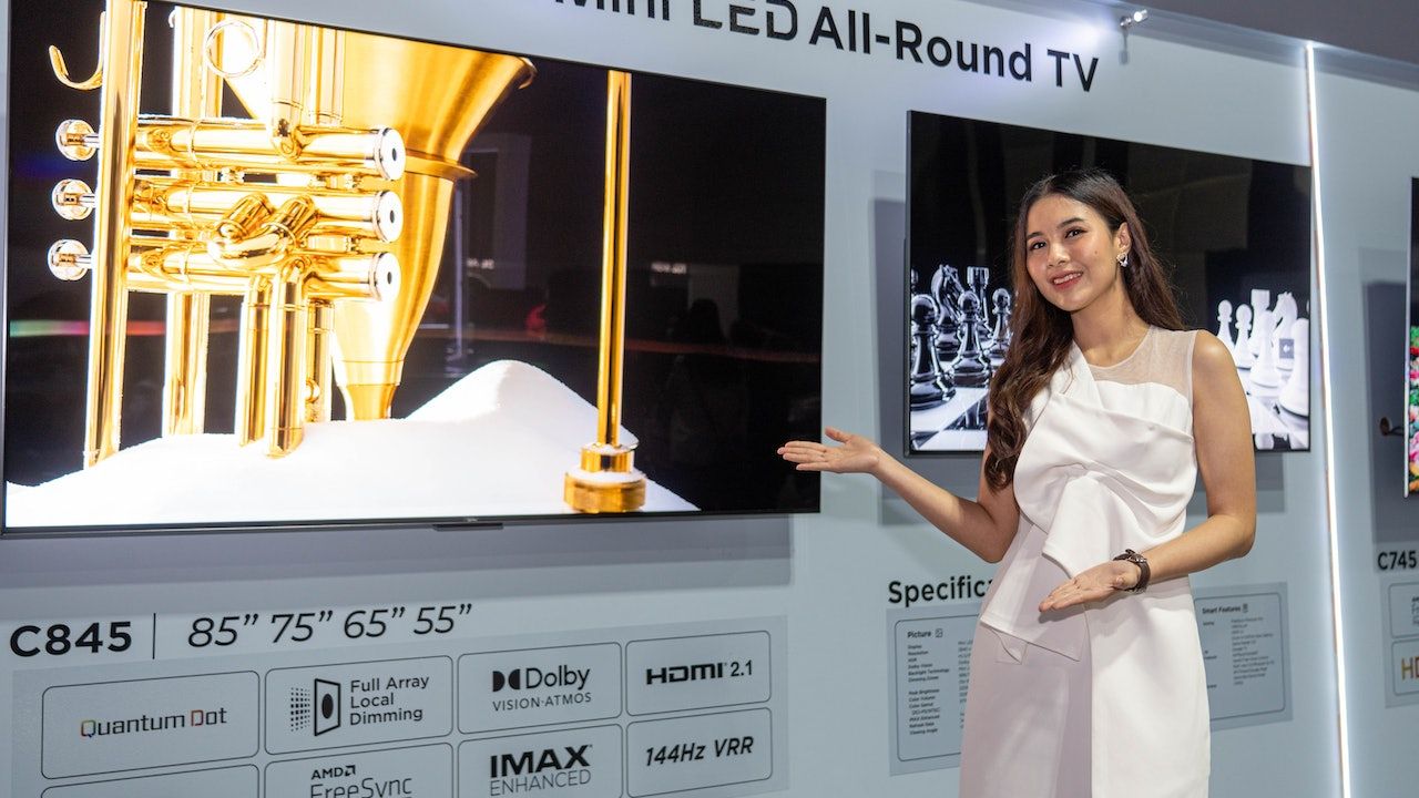 TCL 75''旗艦級電視推出 全新Mini LED 4K螢幕 144Hz連打機都得