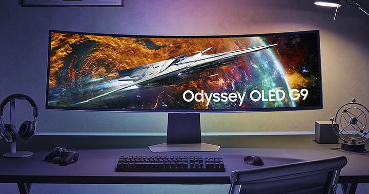 超越遊戲! 三星 Odyssey OLED G9 曲面電競顯示器好貴，但送手機！