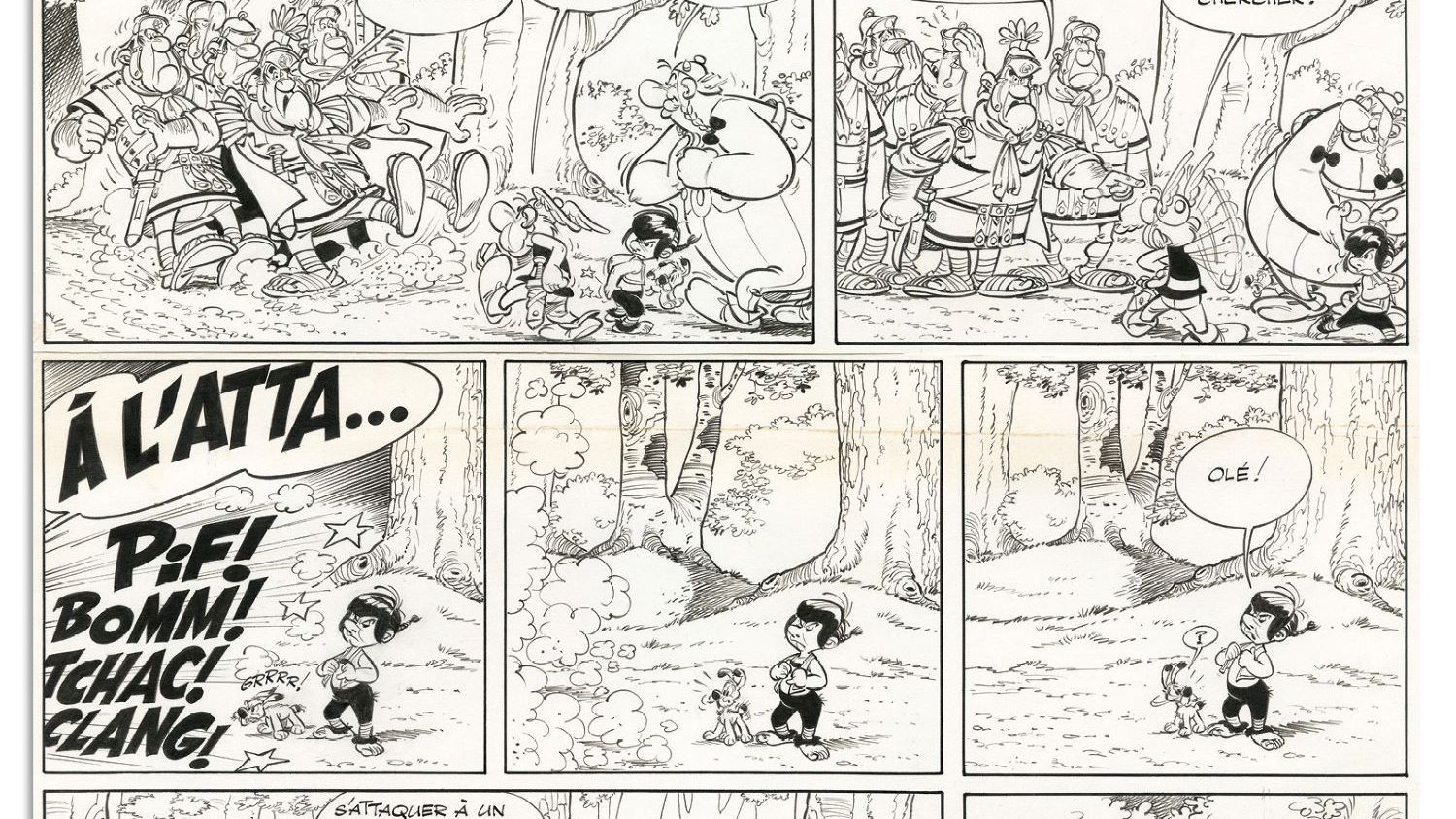 Une planche originale de l'album "Astérix en Hispanie" vendue aux enchères 167 000 euros