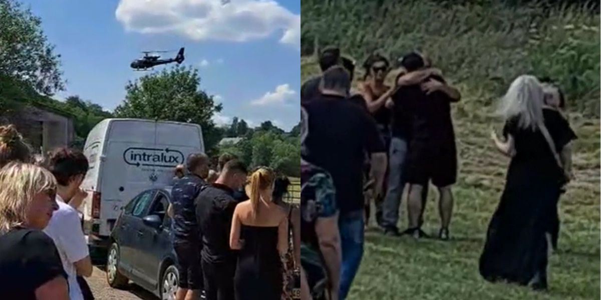 Man fakes his own death to see who truly cared for him, surprises funeral guests by showing up in helicopter