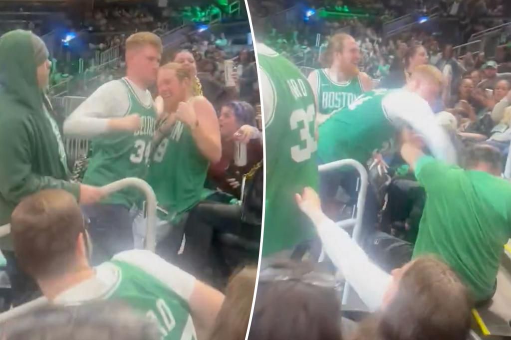 Celtics fans brawl at NBA Finals watch party at TD Garden