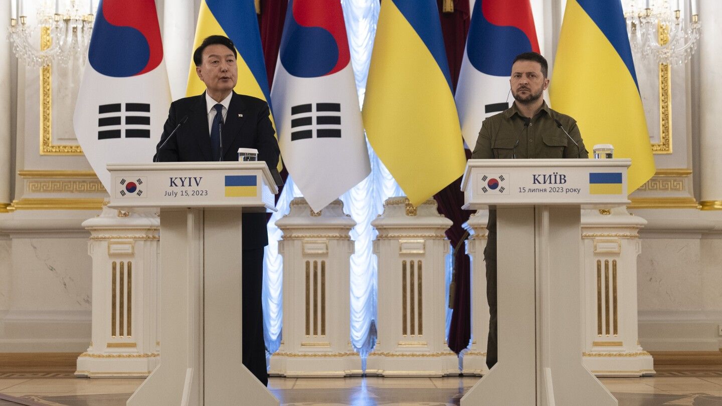 South Korean President Yoon Suk Yeol makes surprise visit to Ukraine