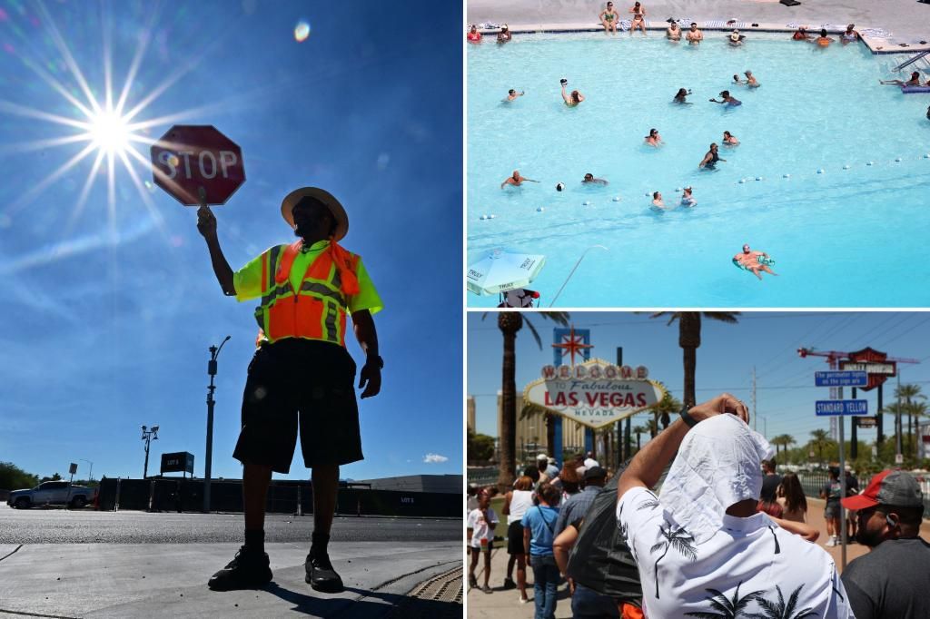 Vegas could break heat record as tens of millions across US endure scorching temperatures