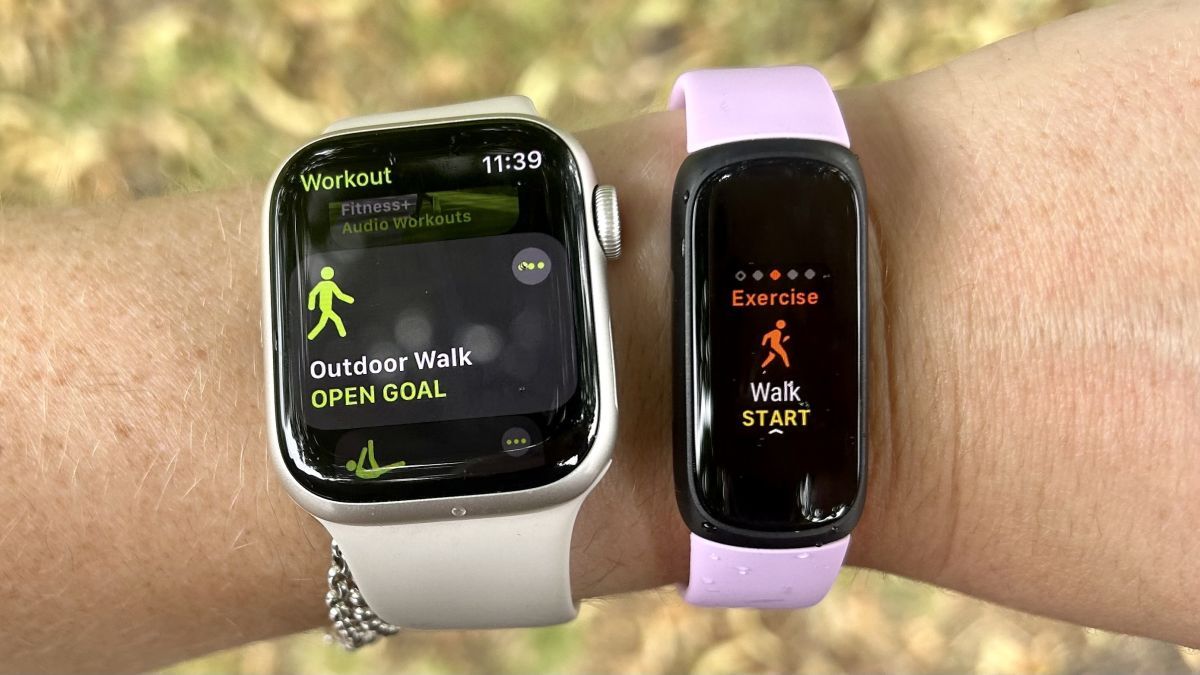 I walked 6,000 steps with the Apple Watch 8 and Fitbit Inspire 3 - here’s which was more accurate