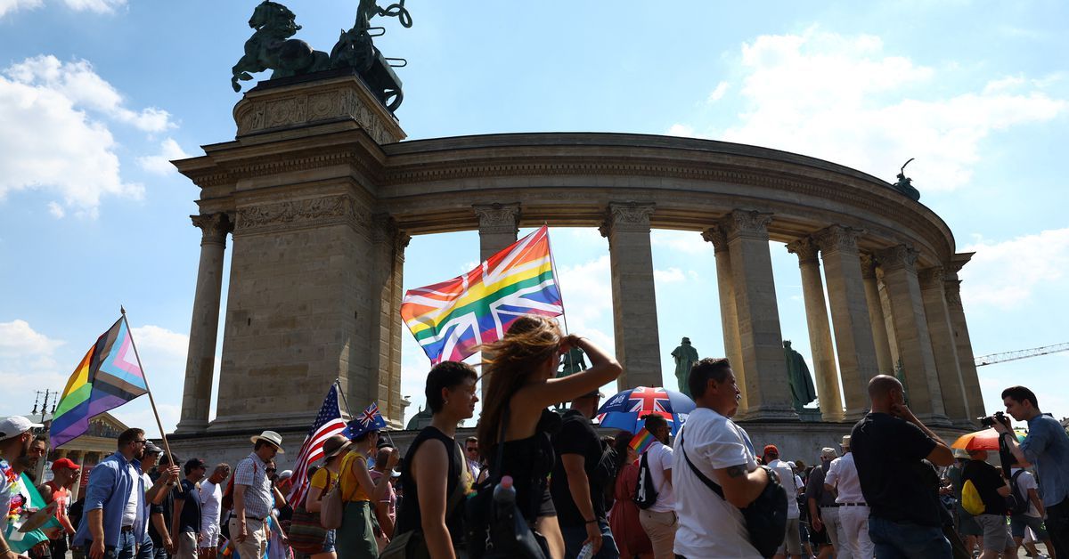 Thousands join Budapest Pride in protest at state's anti-LGBT moves