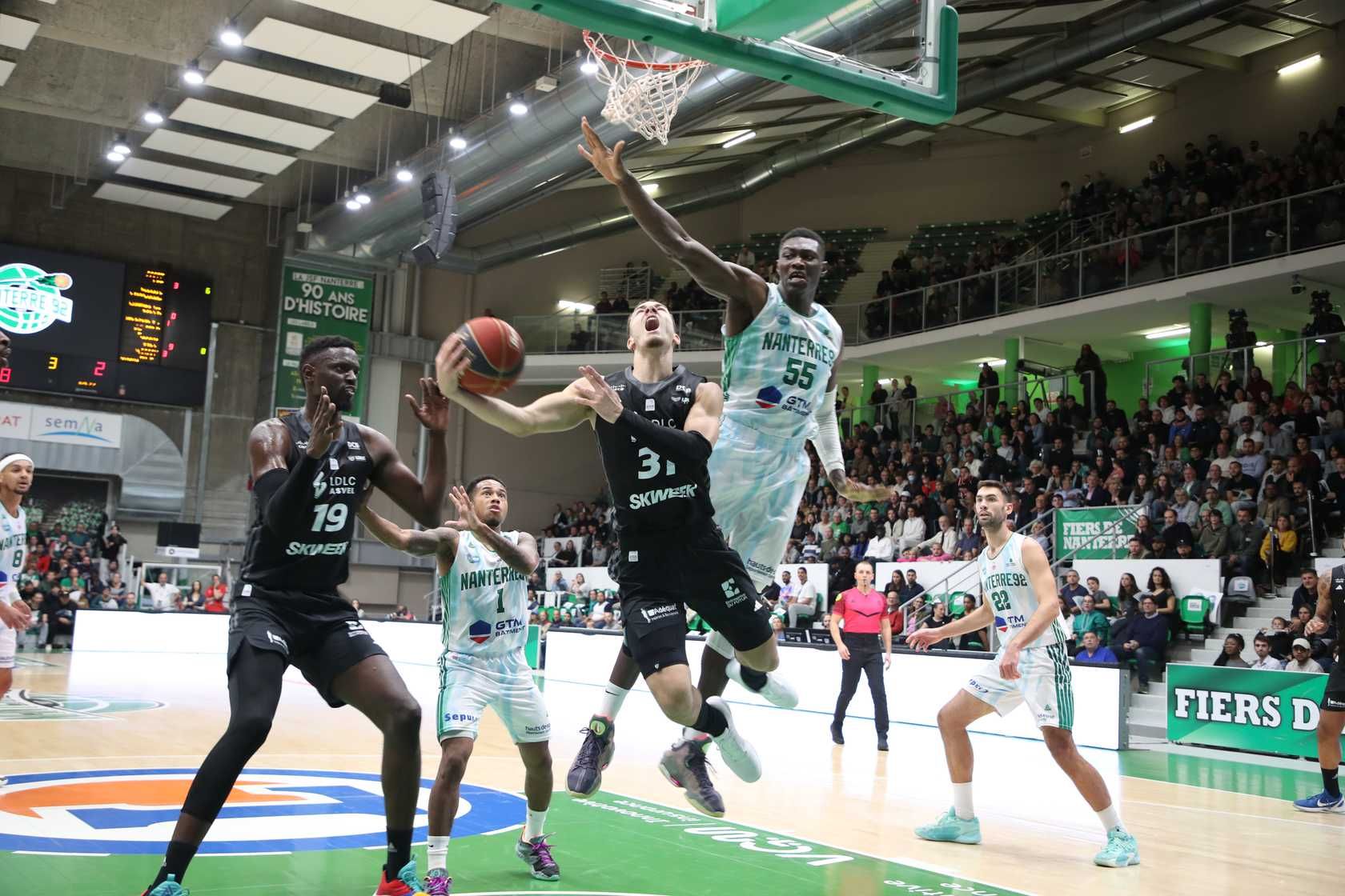 Nanterre renverse l'ASVEL et conclut une semaine cauchemardesque pour Villeurbanne