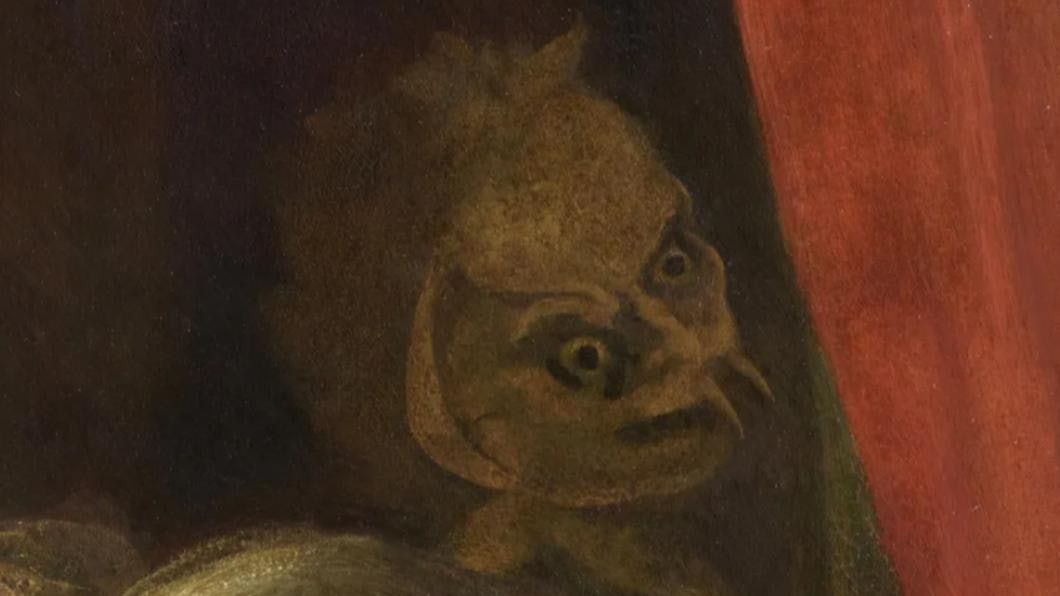修復百年名畫驚現恐怖惡魔 面目猙獰被封印「必須塗掉該臉孔」