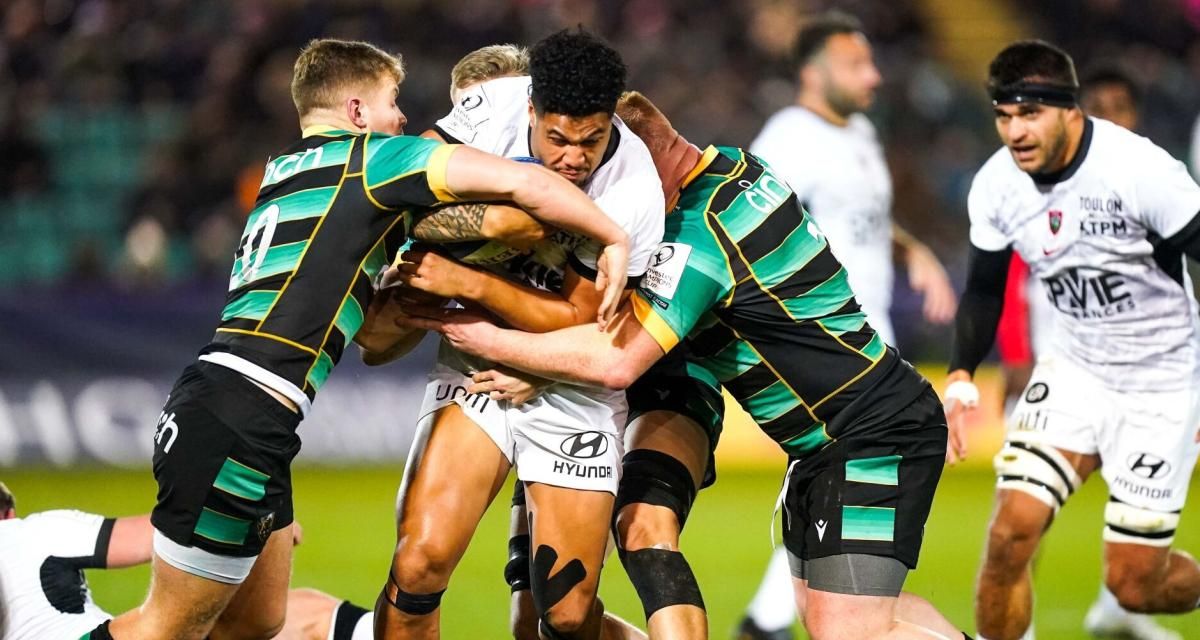 À 13 contre 15 sur la fin, Toulon s’incline encore de peu à Northampton