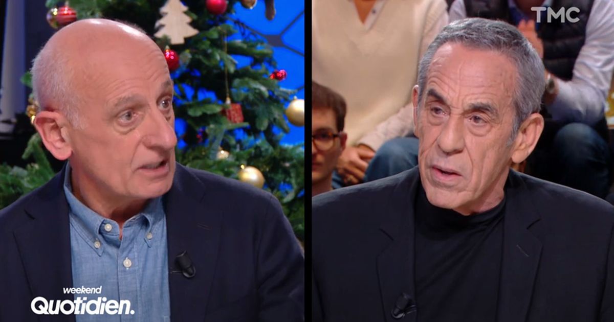 "Ne soyez pas désagréable" : le ton monte entre Thierry Ardisson et Jean-Michel Aphatie dans "Quotidien"