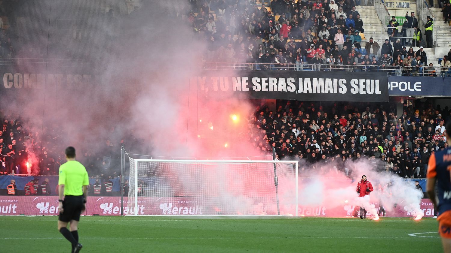 Ligue 1 : le match entre Montpellier et Saint-Etienne définitivement arrêté à cause de jets de fumigènes