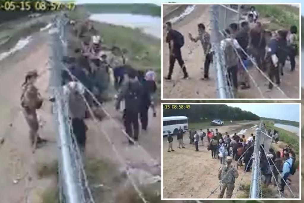 US soldier appears to let migrants onto private Texas property