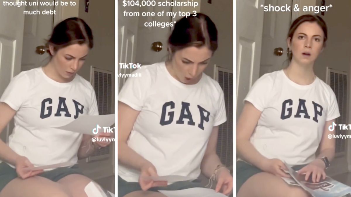 Teen accidentally films the moment she finds missed $104,000 scholarship offer in unopened college acceptance letter