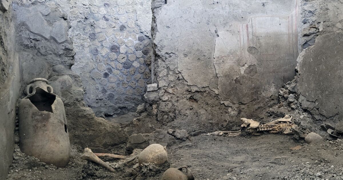 Pompeii skeletons show death by earthquake, not just volcano