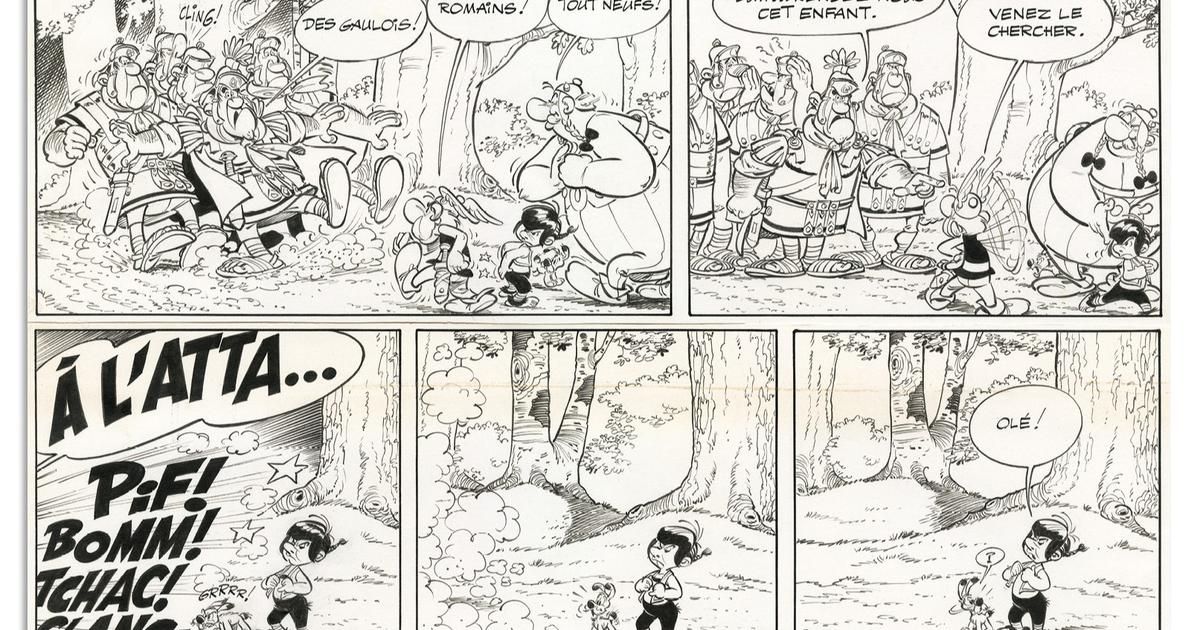 Une planche d'Astérix en Hispanie vendue 167.000 euros aux enchères