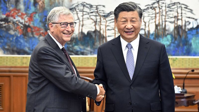 Bill Gates meets privately with Xi Jinping as US-China tensions rise