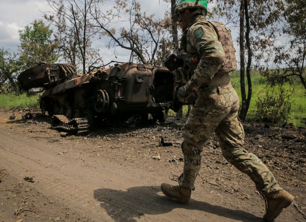 On the frontline with Ukrainian forces as they step up counteroffensive against Russia