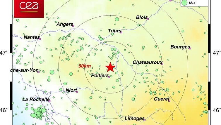 Un tremblement de terre ressenti dans les Deux-Sèvres et la Vienne