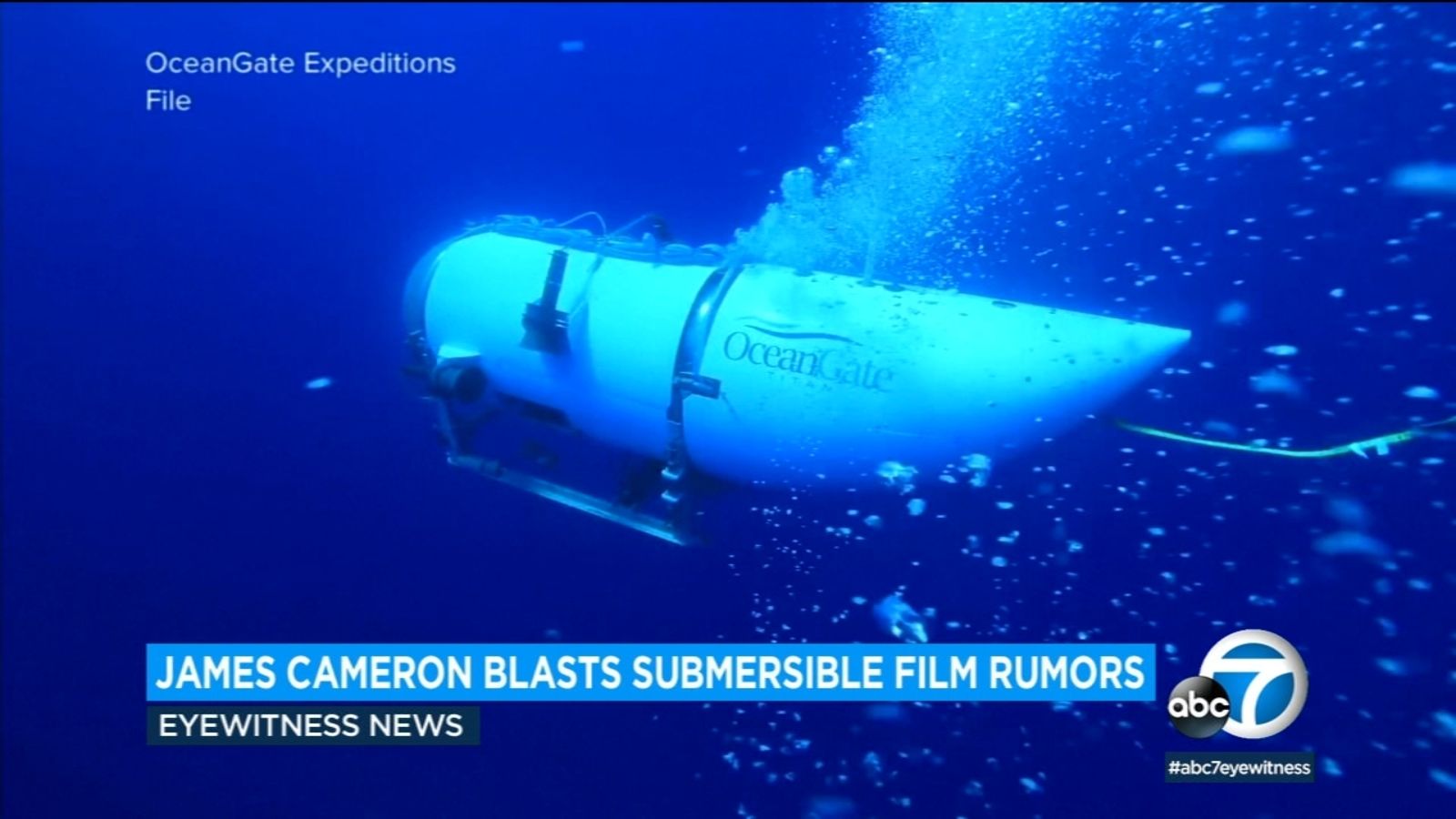 James Cameron responds to rumors he wants to make movie on Titan submersible disaster