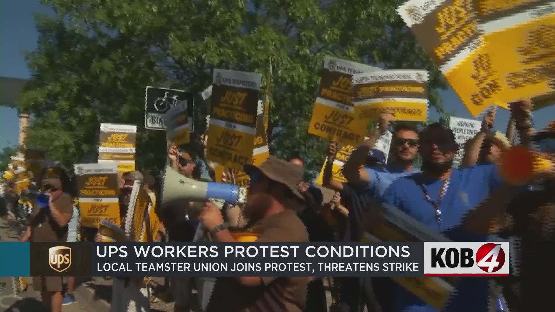 UPS workers protest in ABQ ahead of potential nationwide strike