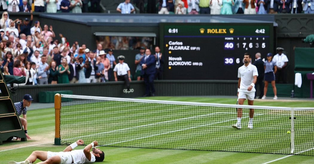 Alcaraz Wins Wimbledon in a Thrilling Comeback Against Djokovic