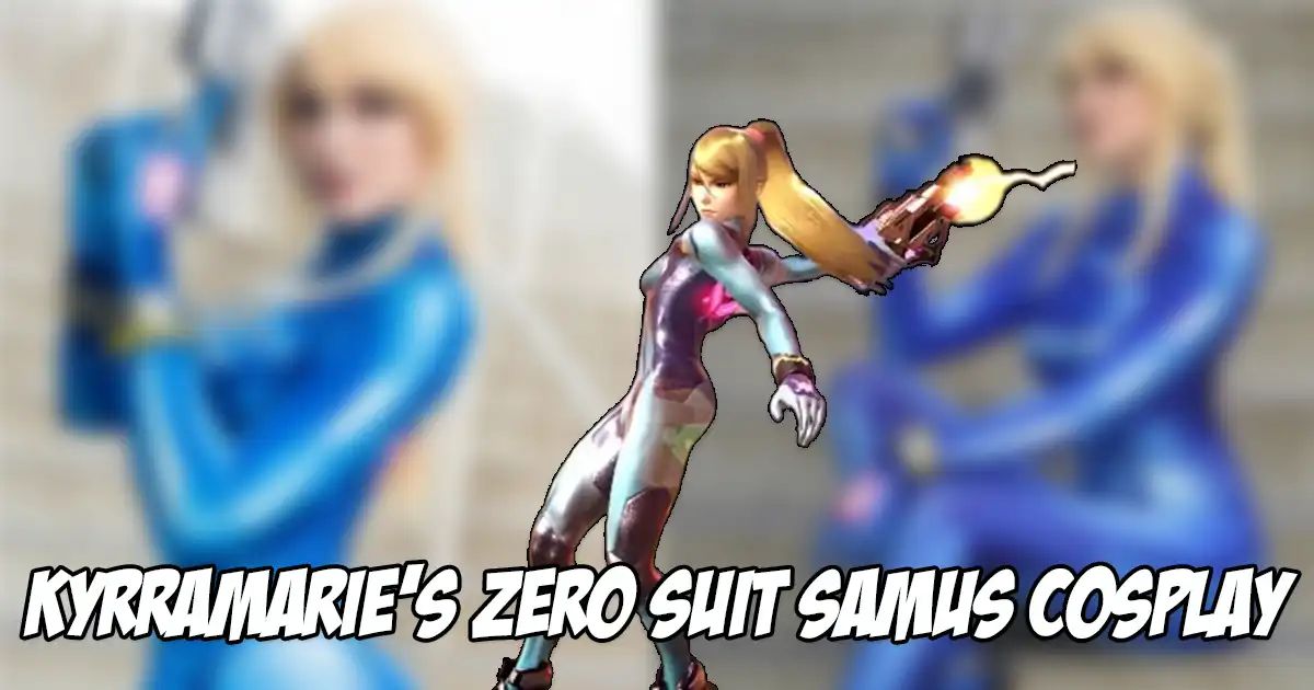 Kyrramarie shows off her curves with the skintight Zero Suit Samus cosplay