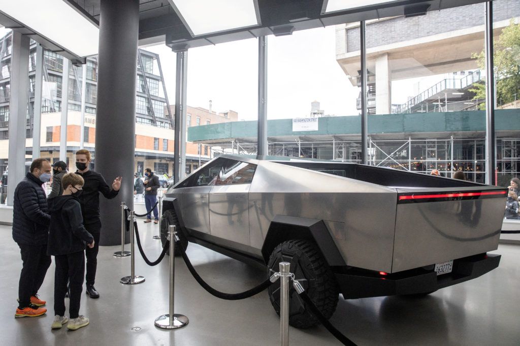 Tesla announces its 1st electric pickup truck has rolled off the assembly line